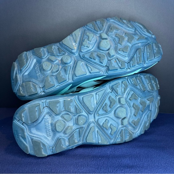 Hoka One One Teal and Orange Women's Hiking Sandals - Picture 6 of 7